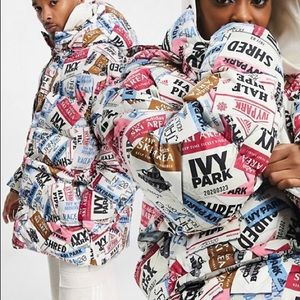 Ivy Park Ski Tag Puffer Jacket